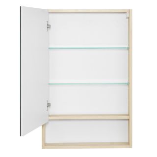 Зеркальный шкаф Акватон Сканди 55см белый/дуб верона 1A252102SDB20